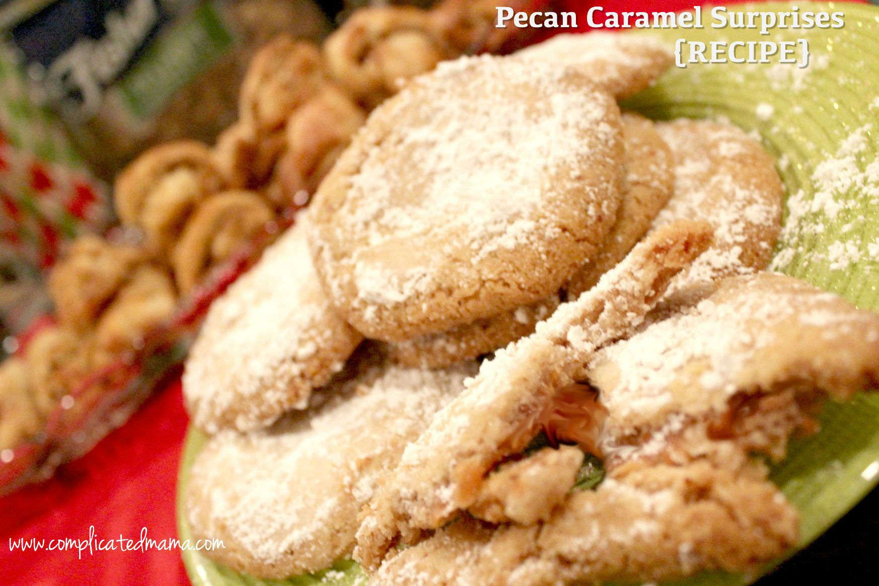 Pecan Caramel Surprise Cookies