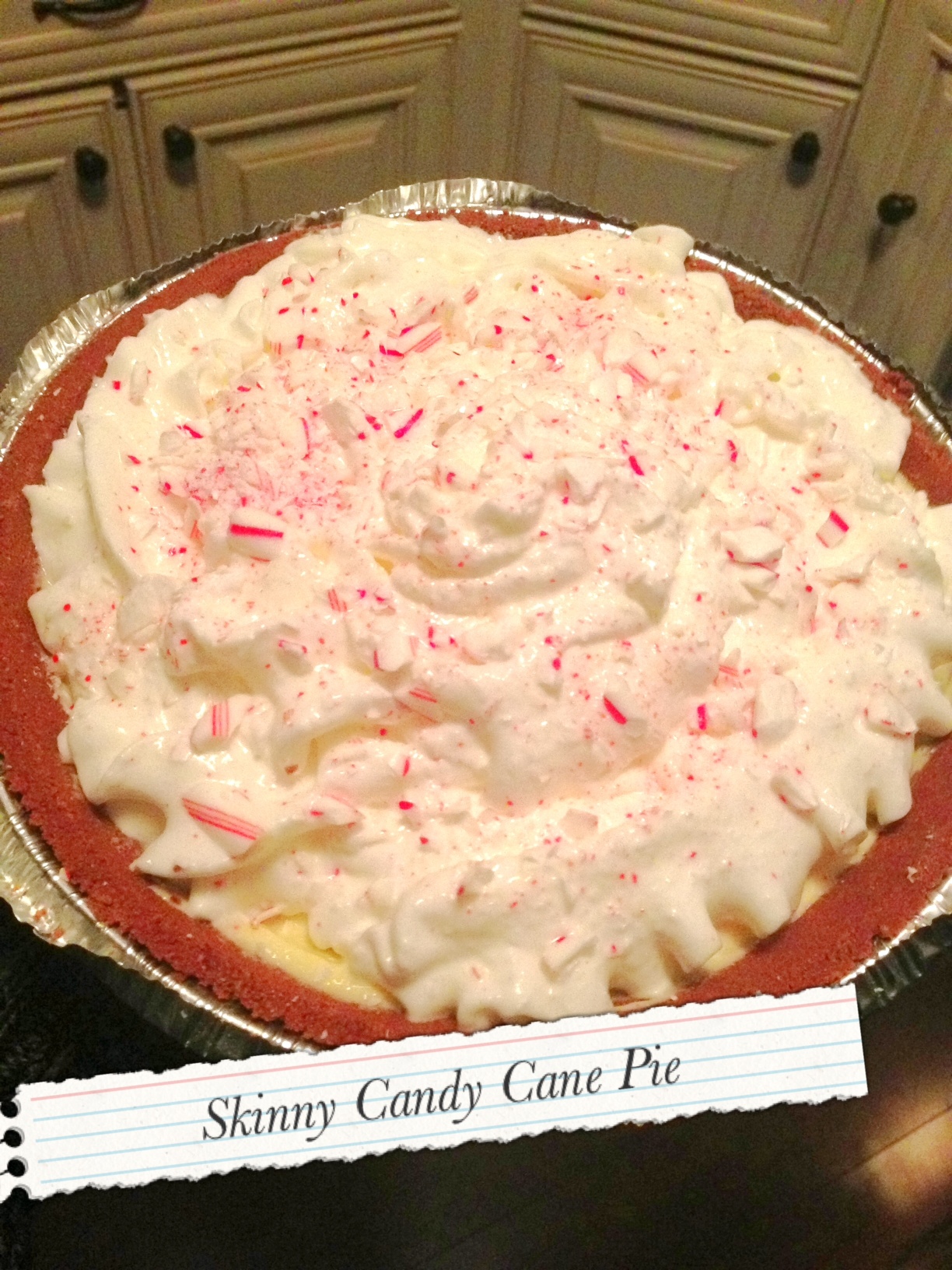 Skinny Candy Cane Pie 