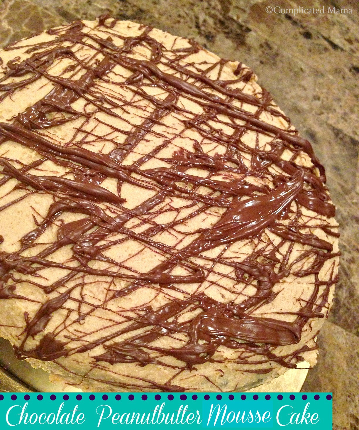 Chocolate Cake with Peanut Butter Mousse Frosting