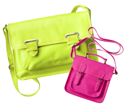 target neon satchels