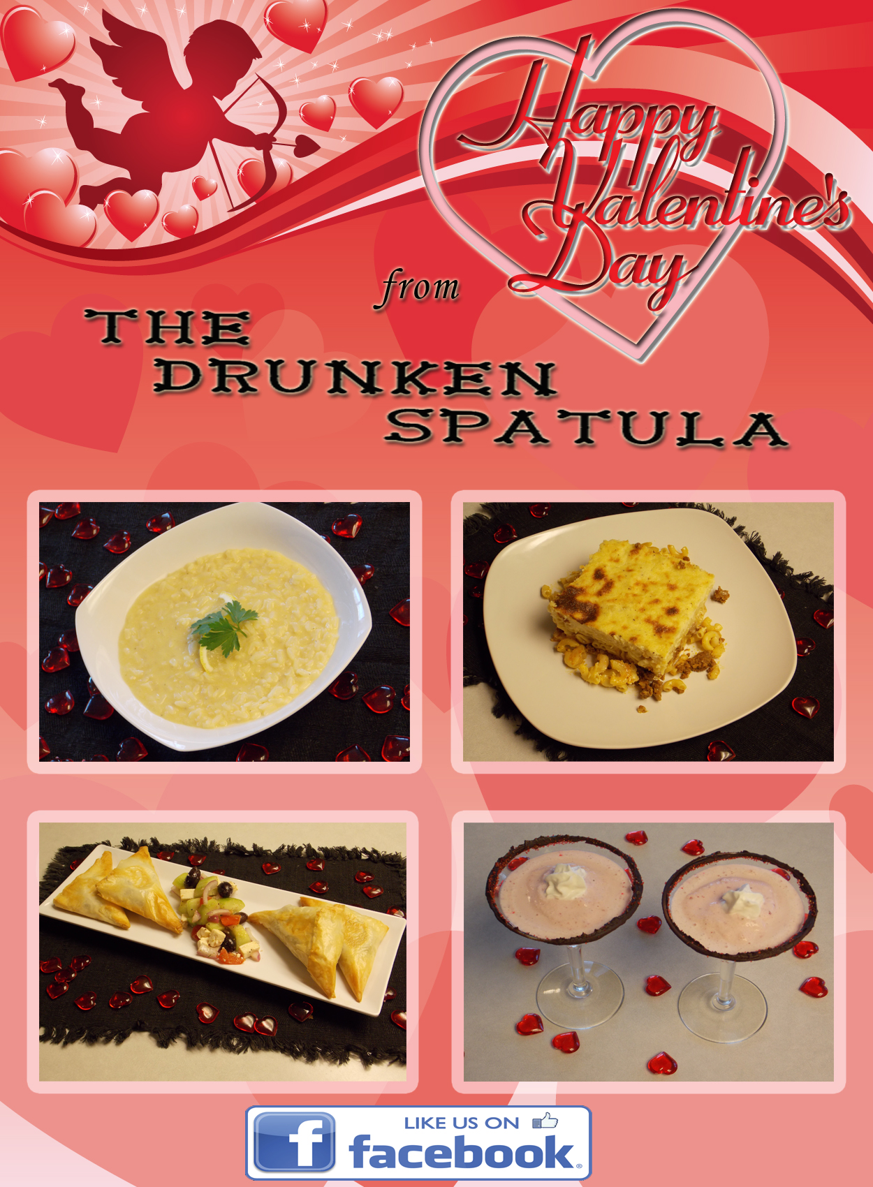 Drunken Spatula Facebook Valentine's day Menu