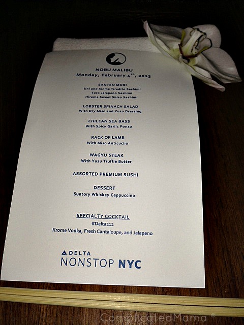 Nobu Malibu Menu Delta212
