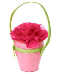 pink flower purse for girls easter spring