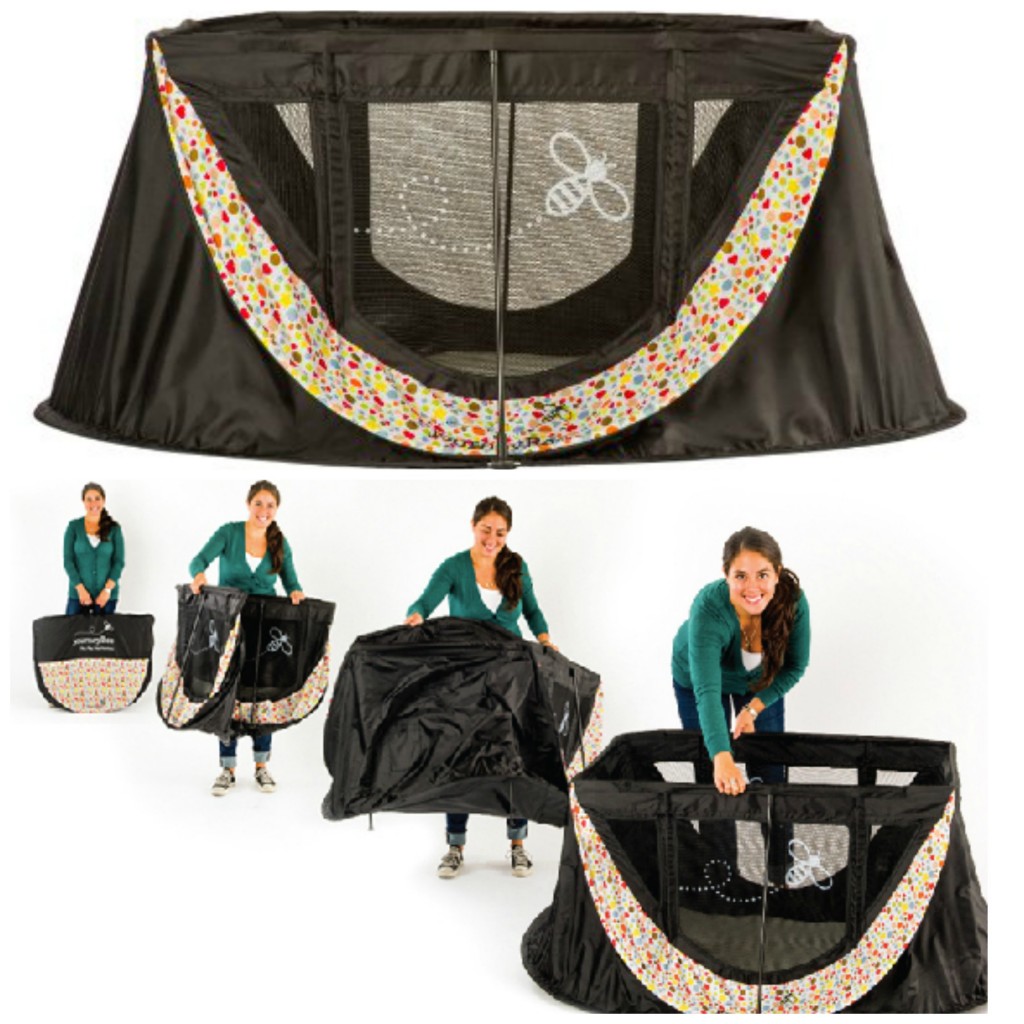 Light weight simple pack and play travel play yard journeybee