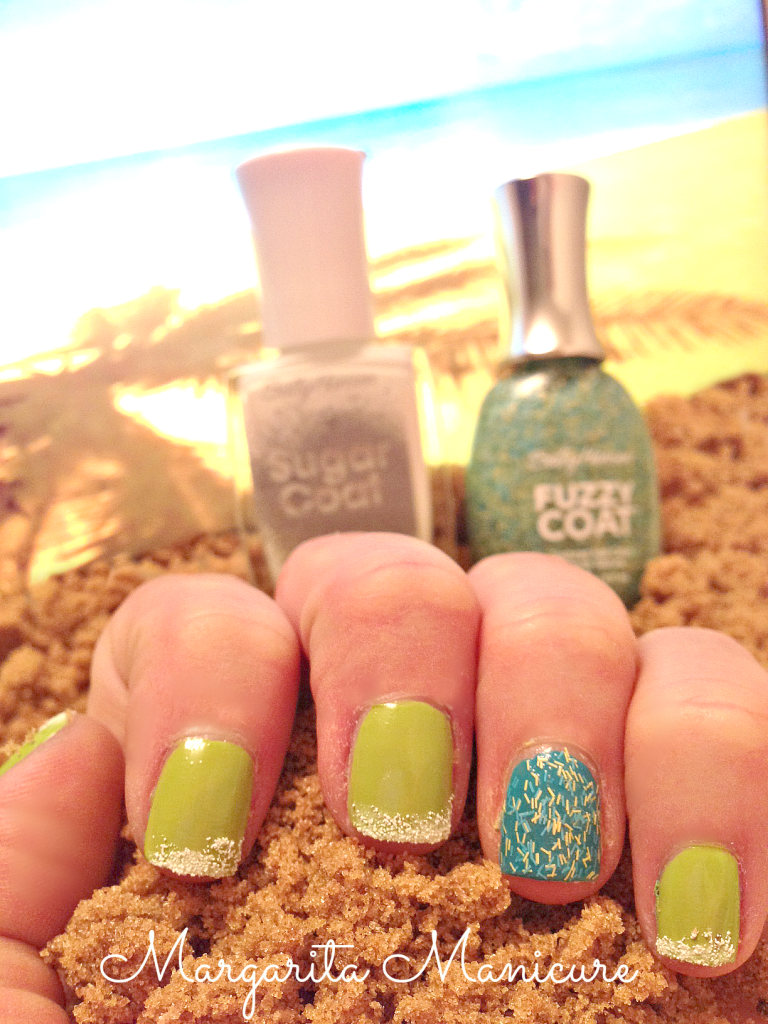 Margarita Manicure- Sally Hansen- Texture Polish- Sugar Coat