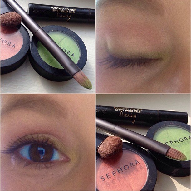 Coral and Green Eye Makeup Pallet For Mom