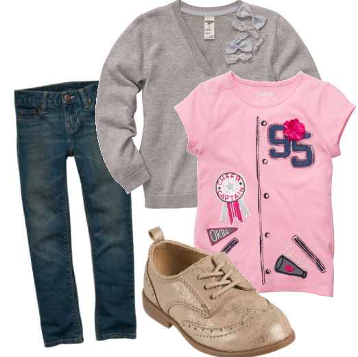Back To school girls trends oxford shoes prep- oshkosh metallic shoe 2013