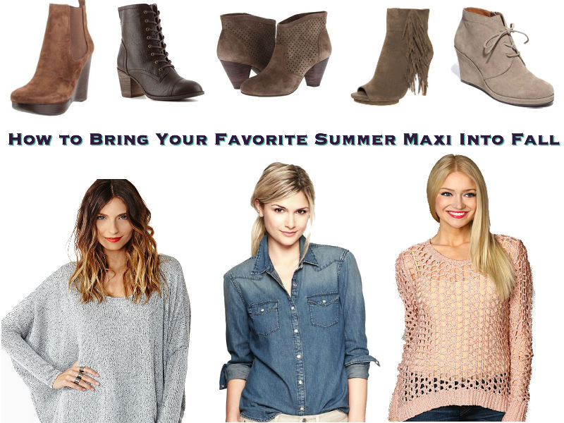 How To Bring Your Summer Maxi Skirt Dress Into Fall 2013