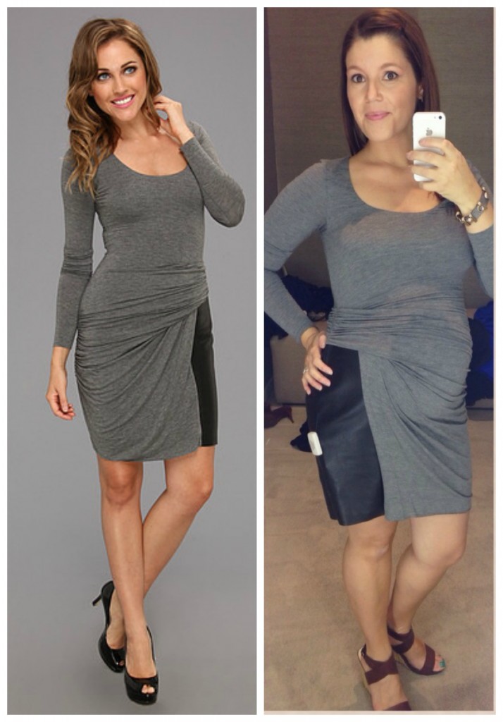 How I love Thee Dress - leather mix dress