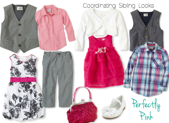 Coordinating sibling outfits for family portraits- Spring Easter