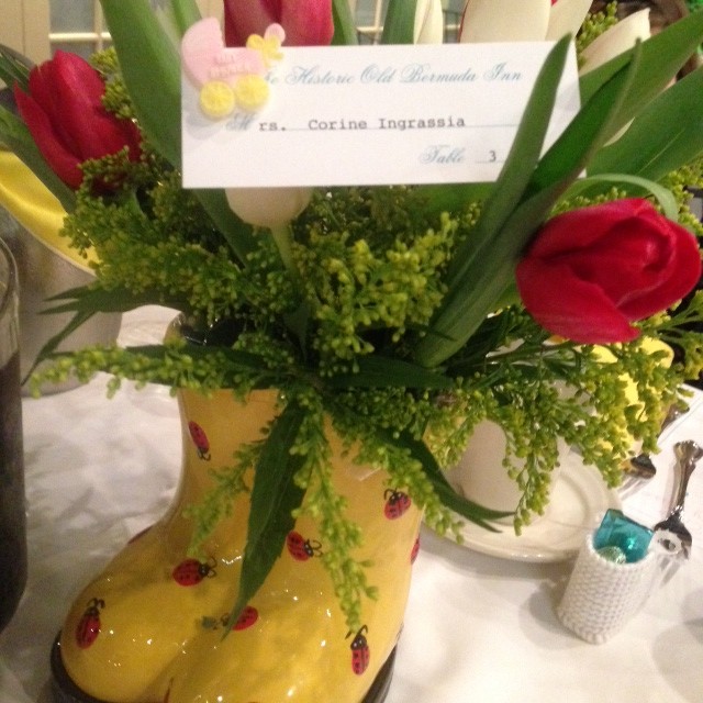 Baby Shower Rain boot Centerpiece