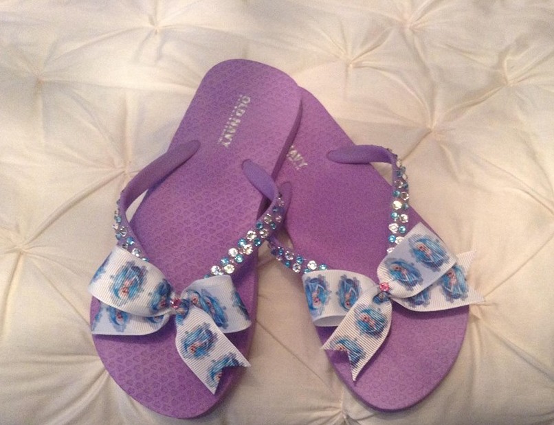 Disney Frozen Embellished Flip Flops