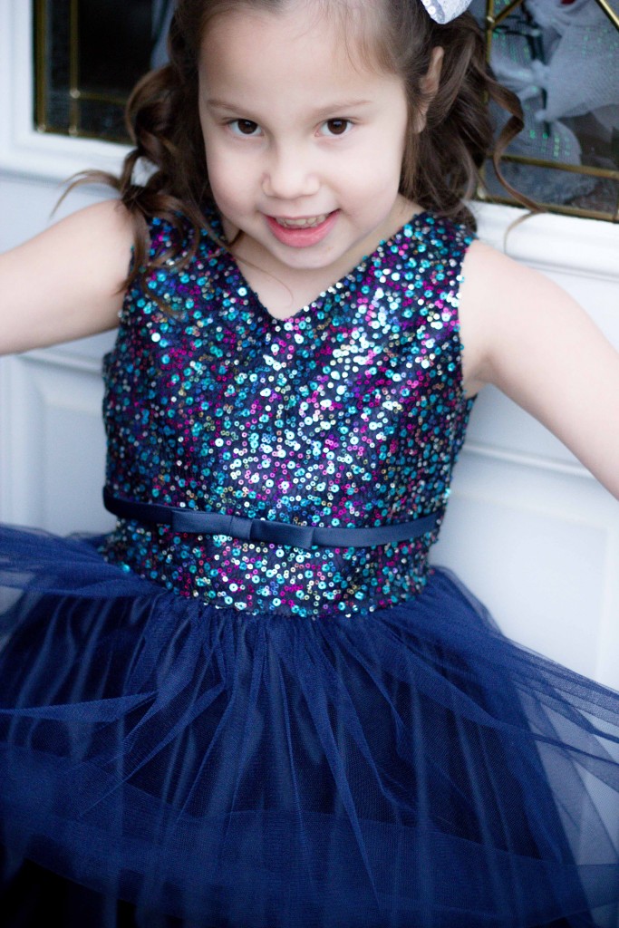 Pink Princess Navy Blue Tulle Party Dress Review-15