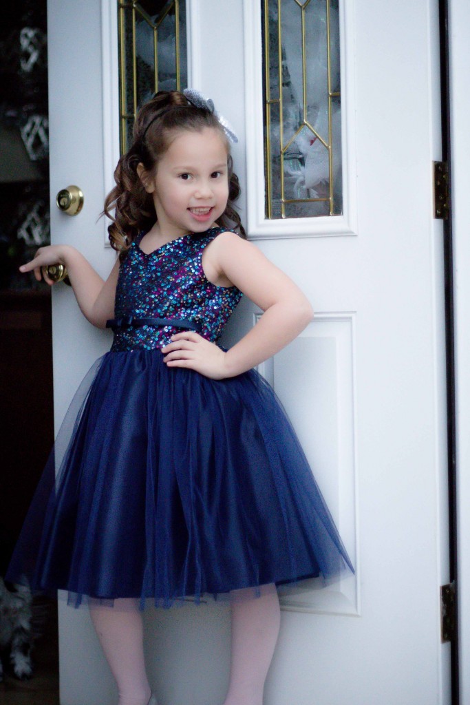 Pink Princess Navy Blue dress take 2-3