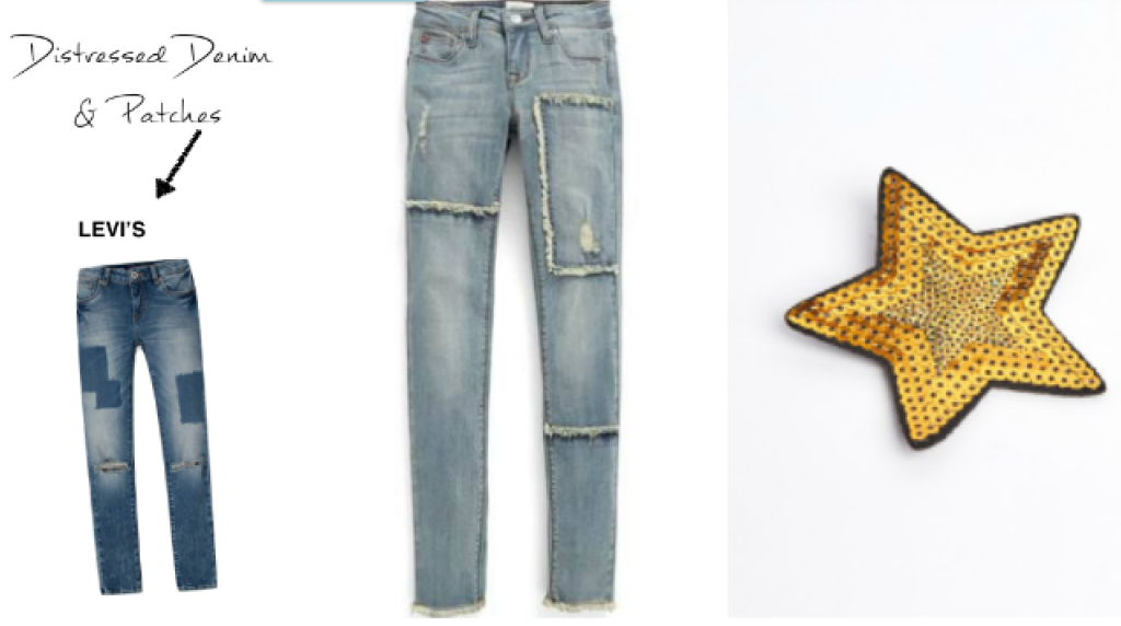 Distressed Denim Patches Back To School Trend